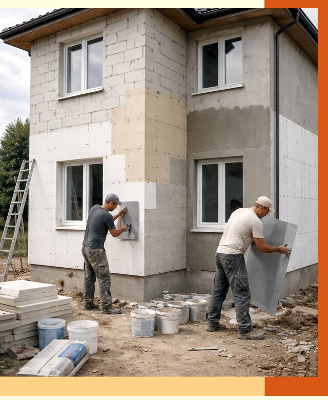Утепление дома из газобетона в Мурманске от 4318 руб./м² — заказать у ТепломастерМрм