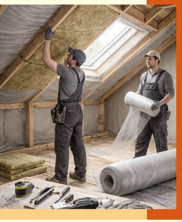 Утепление крыши изнутри мансарды в Мурманске от 4318 руб./м² | ТепломастерМрм